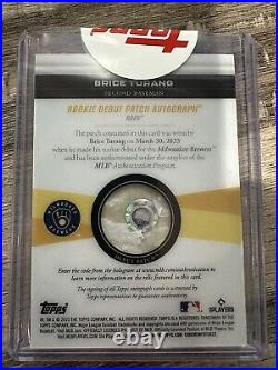 Mlb Debut Patch Auto 1/1 Brice Turang Topps Chrome Update 2023 Redemption
