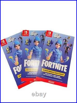 NEW Fortnite Wildcat Code With2000 Vbucks US eshop Redemption Physical Card Switch