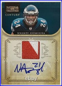 NNADI ASOMUGHA 2012 National Treasures Legend GOLD PATCH AUTO Game Worn /15 Rare