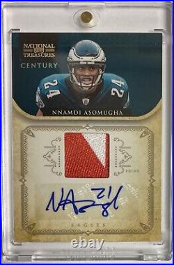 NNADI ASOMUGHA 2012 National Treasures Legend GOLD PATCH AUTO Game Worn /15 Rare