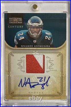 NNADI ASOMUGHA 2012 National Treasures Legend GOLD PATCH AUTO Game Worn /15 Rare