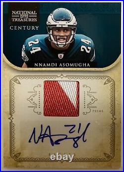 NNADI ASOMUGHA 2012 National Treasures Legend GOLD PATCH AUTO Game Worn /15 Rare