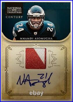 NNADI ASOMUGHA 2012 National Treasures Legend GOLD PATCH AUTO Game Worn /15 Rare