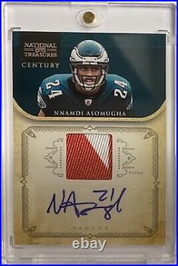 NNADI ASOMUGHA 2012 National Treasures Legend GOLD PATCH AUTO Game Worn /15 Rare