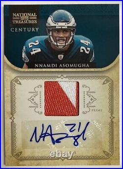 NNADI ASOMUGHA 2012 National Treasures Legend GOLD PATCH AUTO Game Worn /15 Rare