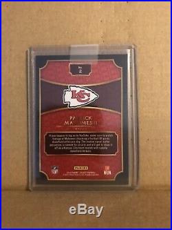 PATRICK MAHOMES XRC 2016 Select Silver Prizm Refractor Redemption Rookie