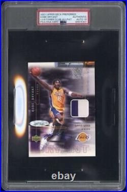 PSA 10 Auto Kobe Bryant 2001 Upper Deck Preferred Customer Club Game Jersey /100