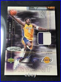 PSA 10 Auto Kobe Bryant 2001 Upper Deck Preferred Customer Club Game Jersey /100