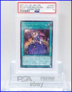 PSA 10 Yu-Gi-Oh! Magician's Salvation JP062 2021 Secret Rare Yugioh TCG GEM MT