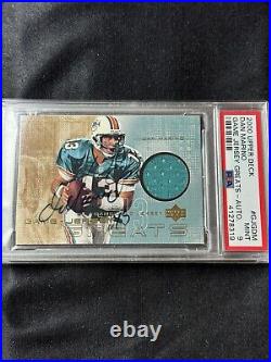 PSA 9 Dan Marino 2000 Upper Deck Game Jersey Greats Auto Game-Worn Jersey Patch