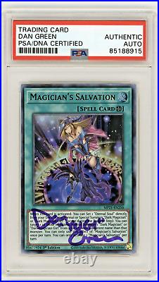 PSA Signed Dan Green Magician's Salvation MP21-EN256 Ultra Rare 1st Ed