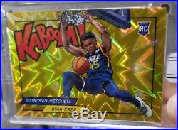 Panini Points Kaboom Redemption Donovan Mitchell Rookie Rc Gold Parallel 1/10 Sp