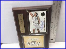 Pat Garrity Press Pass Rookie Card Plaque Autograph Ncaa Game Jersey Redemption