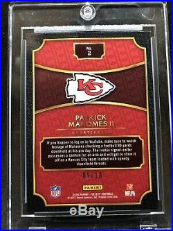 Patrick Mahomes 2016 Panini Select XRC Gold #/10 Rookie RC #2 Redemption