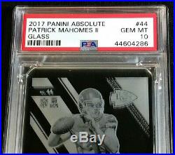 Psa 10 1/1 Patrick Mahomes II Glass Case Hit Rc 2017 Ssp Rookie Maybe 10 Made