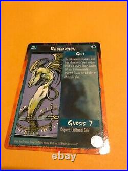 REDEMPTION RAGE LEGACY CCG card, rare Children of Gaia GIFT, Werewolf TCG game