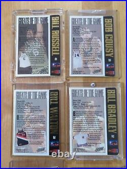 Rare 1994 Action Packed Basketball Hall Of Fame Autograph Set Key Cards Celtics