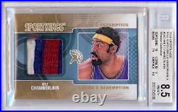 Rare! 2010 Sportkings Fall Expo Wilt Chamberlain 1/1 Game-used Patch Card Nm 8.5