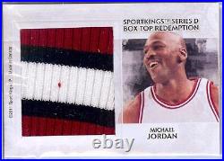 Rare 2011 Sportkings Michael Jordan/muhammad Ali 1/1 Game-used Dual-sided Card