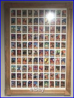 Redemption CCG Card Game Framed Uncut Sheet- Limited Collectible