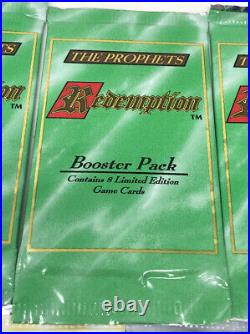 Redemption Trading Card Game LARGE Lot CCG TCG 7 Sealed Booster Packs 62 Cards