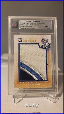 Roberto Luongo ITG Ultimate 11 Expo Redemption Game Used Vancouver Patch 1/1