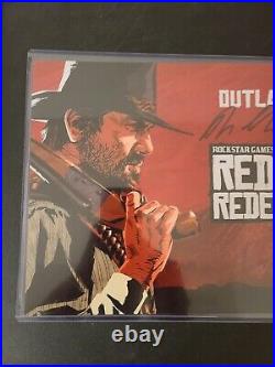 Roger Clark Red Dead Redemption 2 Arthur Morgan Photo 11x17 Beckett COA & Card