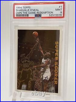 Shaquille O'neal 1994 Topps Own The Game Redemption #1 Psa 9 Pop 2 None Higher