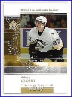 Sidney Crosby Rookie 2005/06 SP Authentic RC 249/399 Redemption Clean