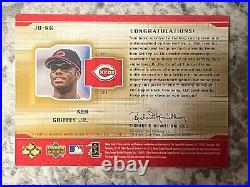 Signed Game Used Jersey Bat Combo Card KEN GRIFFEY Jr 2001 Upper Deck Evolution