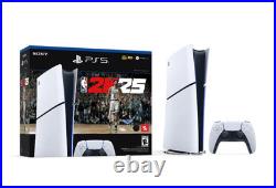 Sony PlayStation 5 Slim Digital Edition Console 1TB 2K25 Version Withgame Download