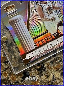 Stephen Curry 2022-23 Panini Crown Royale PILLARS OF THE GAME 2/99 Refractor SSP