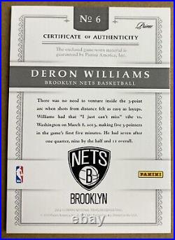 TEAM USA NUMBER 3 Color Patch 2012-13 National Treasure #/10 Deron Williams SSP