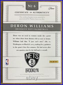 TEAM USA NUMBER 3 Color Patch 2012-13 National Treasure #/10 Deron Williams SSP