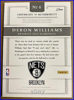 TEAM USA NUMBER 3 Color Patch 2012-13 National Treasure #/10 Deron Williams SSP