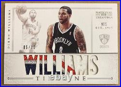 TEAM USA NUMBER 3 Color Patch 2012-13 National Treasure #/10 Deron Williams SSP