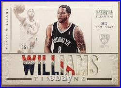 TEAM USA NUMBER 3 Color Patch 2012-13 National Treasure #/10 Deron Williams SSP