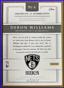 TEAM USA NUMBER 3 Color Patch 2012-13 National Treasure #/10 Deron Williams SSP