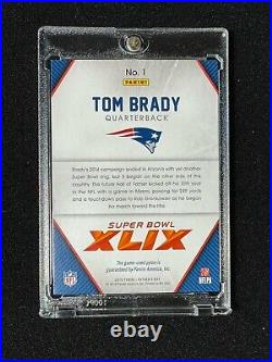 TOM BRADY ROAD TO SUPER BOWL 2015 PANINI FATHER'S DAY GAME USED PYLON Relic #1