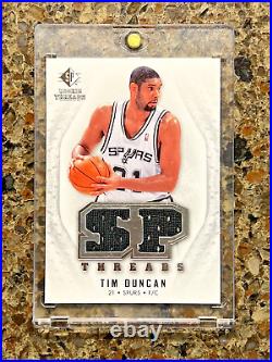 Tim Duncan 2008-09 Upper Deck SP Rookie Threads GAME USED Super Rare Gem Mint