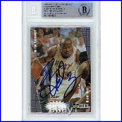 Tim Hardaway Signed 1997-98 Collectors Choice Basketball Card Beckett Autograph