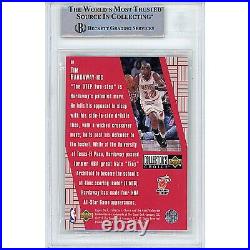 Tim Hardaway Signed 1997-98 Collectors Choice Basketball Card Beckett Autograph
