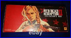 VERY RARE NEW SEALED Red Dead Redemption 2 Collectors Box RockStar Black Sticker