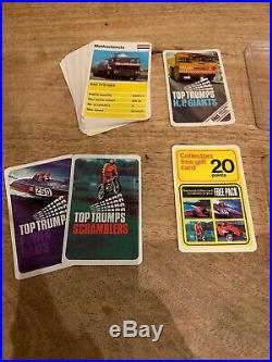 Vintage Top Trumps H. P. Giants Complete + x2 Rare Redemption Pack Title Cards