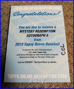 Vladimir Guerrero Jr 2019 Panini Gypsy Queen Mystery Redemption A Auto Rookie Sp