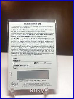Vladimir Guerrero Jr. 2022 Topps Inception Game Sock Relic Card Auto Redemption