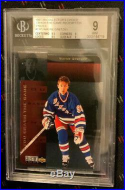 Wayne Gretzky 1997/98 Collector's Choice Crash the Game Redemption #CR1 BGS 9