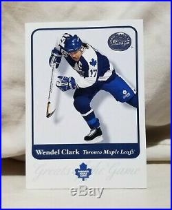 Wendel Clark 2001 Fleer Greats of the Game Card Lot Expired Redemption Card Base